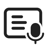 Slide Microphone SVG Icon